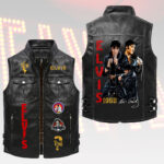 Elvis Presley Premium 2D Sleeveless Leather Vest – HOATT18360