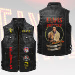 Elvis Presley Premium 2D Sleeveless Leather Vest – HOATT18827