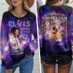 Elvis Presley Round Neck Raglan Sleeve Sweatshirt – TMTHU6935