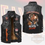 Elvis Presley Premium 2D Sleeveless Leather Vest – HOATT18361