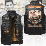 Elvis Presley Premium 2D Sleeveless Leather Vest – TANTN23337
