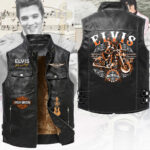 Elvis Presley Premium 2D Sleeveless Leather Vest – TANTN23339