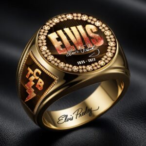 Elvis Presley 3D Engraved Ring - HOATT18375