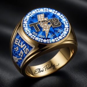 Elvis Presley 3D Engraved Ring - HOATT18413