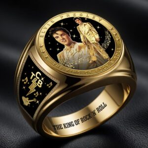 Elvis Presley 3D Engraved Ring - HOATT18839
