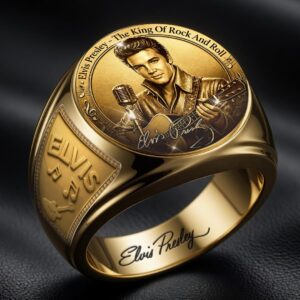 Elvis Presley 3D Engraved Ring - HOATT18938