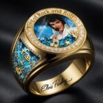 Elvis Presley 3D Engraved Ring – HOATT18824