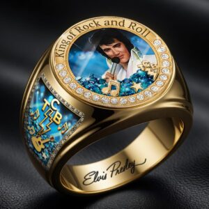 Elvis Presley 3D Engraved Ring - HOATT18824