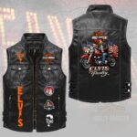 Elvis Presley Premium 2D Sleeveless Leather Vest – HOATT18766