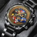Sonic the Hedgehog 35th Anniversary Black Stainless Steel Watch – TMTHU7099