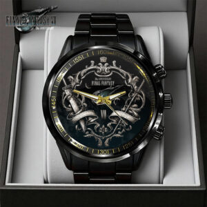 Final Fantasy VII 30th Anniversary Black Stainless Steel Watch - GNE7158