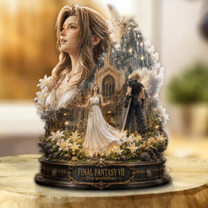 Final Fantasy VII 30th Anniversary Custom Shape Acrylic Plaque - GNE6984