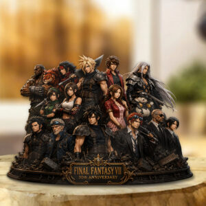 Final Fantasy VII 30th Anniversary Custom Shape Acrylic Plaque - GNE6988