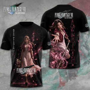 Final Fantasy VII x Aerith Gainsborough 30th Anniversary 3D Apparel - GNE7009