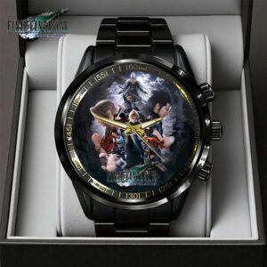 Final Fantasy VII Revelation Black Stainless Steel Watch - GNE6895