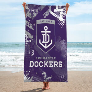 Fremantle Dockers Rectangle Beach Towel - TANTN23939