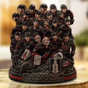 Carolina Hurricanes 2026 Stanley Cup Champions Custom Shape Acrylic Plaque - GNE7038