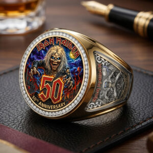 Iron Maiden 3D Engraved Ring - TMTHU7076