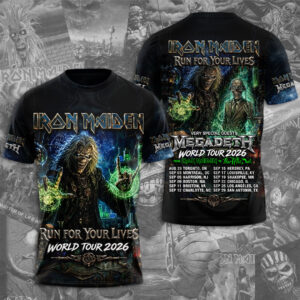 Iron Maiden 2026 World Tour 3D Apparel - TMTHU7117