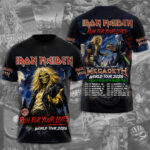 Iron Maiden 2026 World Tour 3D Apparel – TMTHU7134
