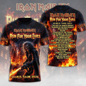 Iron Maiden 2026 World Tour 3D Apparel - TMTHU6585