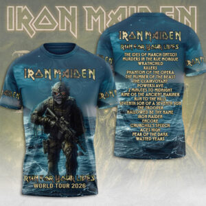 Iron Maiden 2026 World Tour 3D Apparel - TMTHU6993