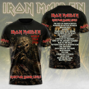 Iron Maiden 2026 World Tour 3D Apparel - TMTHU7027
