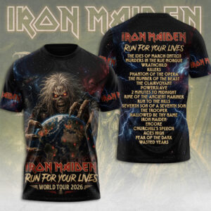 Iron Maiden 2026 World Tour 3D Apparel - TMTHU7136