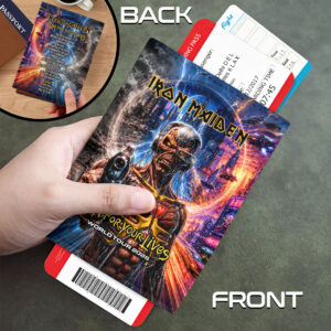 Iron Maiden 2026 World Tour Leather Passport Cover - HOATT18457