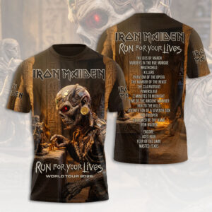 Iron Maiden 2026 World Tour 3D Apparel - HOATT18489