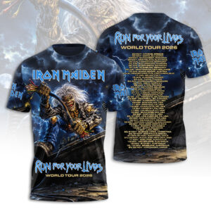 Iron Maiden 2026 World Tour 3D Apparel - HOATT18563