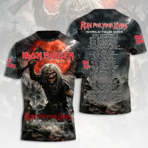 Iron Maiden 2026 World Tour 3D Apparel - HOATT18580