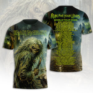 Iron Maiden 2026 World Tour 3D Apparel - HOATT19030