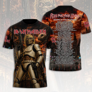 Iron Maiden 2026 World Tour 3D Apparel - HOATT19038