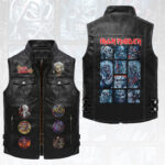 Iron Maiden Premium 2D Sleeveless Leather Vest – HOATT18411