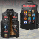 Iron Maiden Premium 2D Sleeveless Leather Vest – TMTHU6556