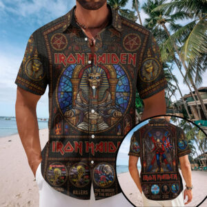 Iron Maiden Short Sleeve Button-Down Shirt – TMTHU7127