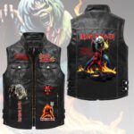 Iron Maiden Premium 2D Sleeveless Leather Vest – HOATT18364
