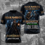 Iron Maiden 2026 World Tour 3D Apparel – TMTHU7138