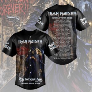 Iron Maiden 2026 World Tour Baseball Jersey - HOATT19015