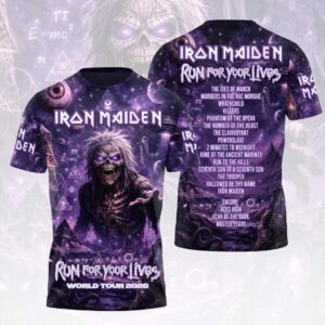 Iron Maiden 2026 World Tour 3D Apparel - HOATT18506