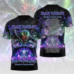 Iron Maiden 2026 World Tour 3D Apparel - HOATT18897