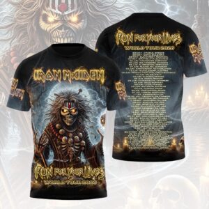 Iron Maiden 2026 World Tour 3D Apparel - HOATT19053