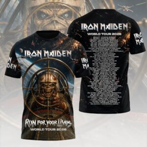 Iron Maiden 2026 World Tour 3D Apparel - HOATT19025