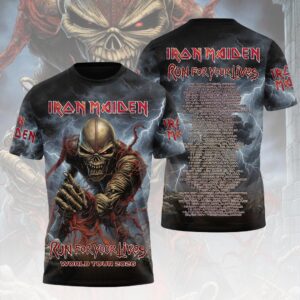 Iron Maiden 2026 World Tour 3D Apparel - HOATT19043