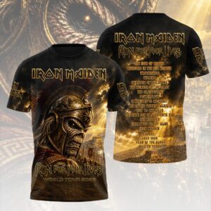 Iron Maiden 2026 World Tour 3D Apparel - HOATT19046