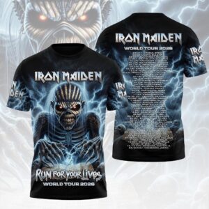 Iron Maiden 2026 World Tour 3D Apparel - HOATT19054