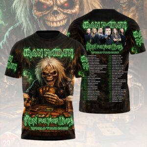 Iron Maiden 2026 World Tour 3D Apparel - HOATT19039