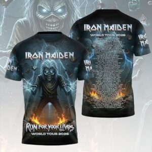 Iron Maiden 2026 World Tour 3D Apparel - HOATT18976