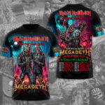 Iron Maiden x Megadeth 2026 World Tour 3D Apparel – TMTHU6953